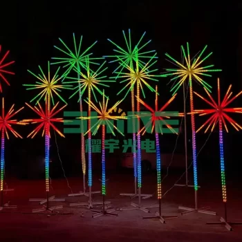 LED Landscape Lights Garden Outdoor Waterproof RGB Firework Holiday Lights