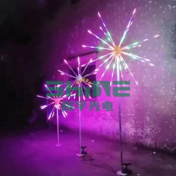 Basic Customization Christmas Decorative Light Outdoor Landscape Wedding Garden Lighting RGB LED firework effect lights