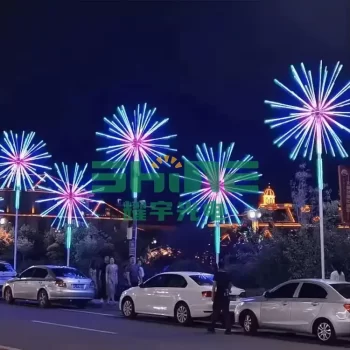 Outdoor festival lighting led firework light decoration for wedding holiday new year jubilant atmosphere