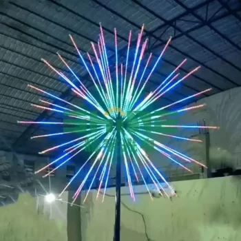 New hot selling waterproof ip65 outdoor display rgb smart fireworks tree led strip lights for decoration firework lights