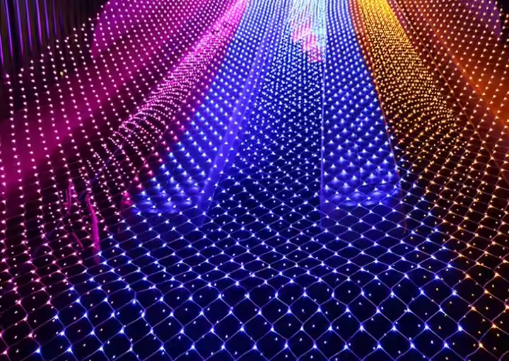 Outdoor Christmas Decoration Fairy Net Lights Mesh Fairy String Decorative Lights