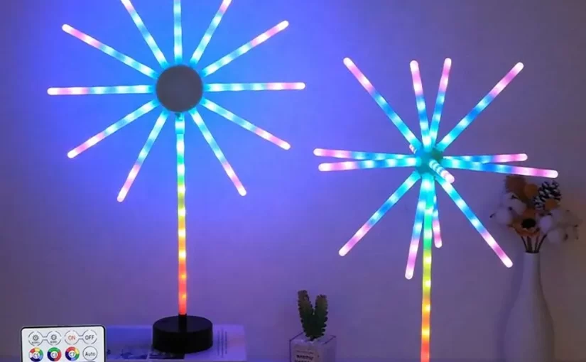 Wifi Bluetooth Smart Fireworks LED Light | DMX Firework Light(24号1)