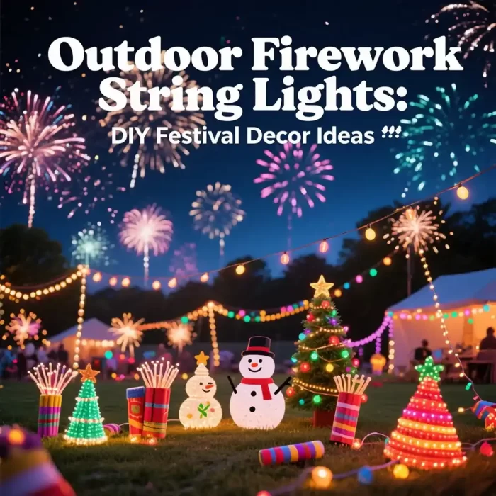 Outdoor Firework String Lights: DIY Festival Decor Ideas