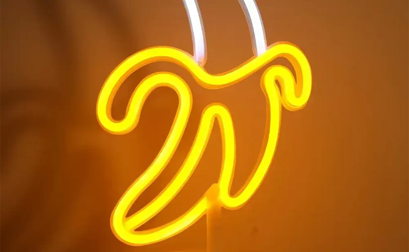 Banana Neon Light – Neon Yellow for Bedroom & Room Decor