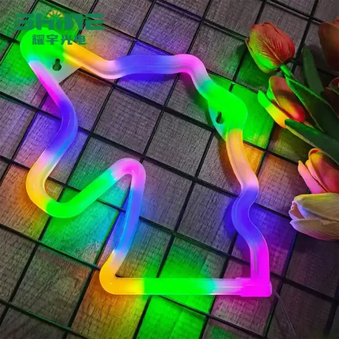 Unicorn neon sign, rainbow-colored LED PVC light, suitable for home decoration and gift shops wholesale