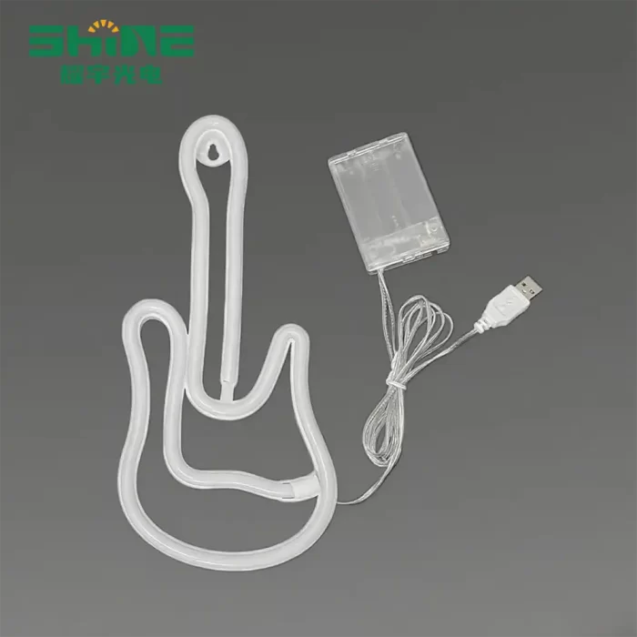 USB-powered guitar light with PVC housing and compact 27×13.5 cm size.