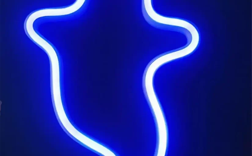 Ghost Neon Sign – LED Halloween Decoration by SHINE