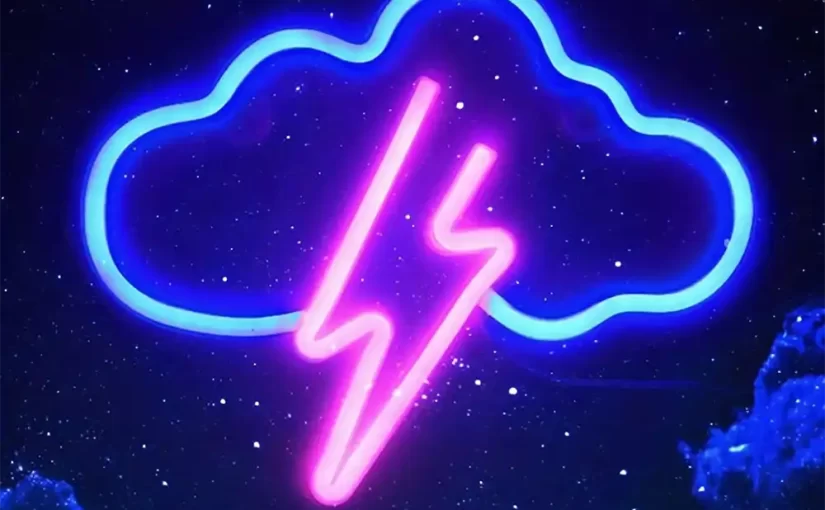 Thunderstorms Neon Light | SHINE LED Decorative Sign
