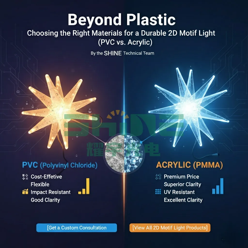 PVC vs Acrylic for Outdoor Motif Light Durability