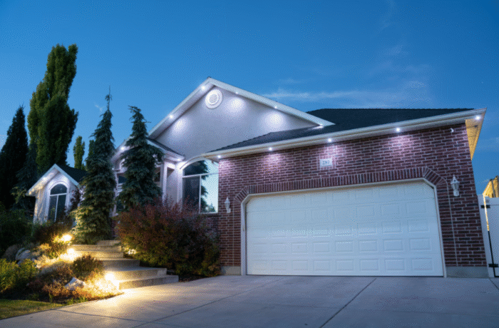 outdoor eave lighting