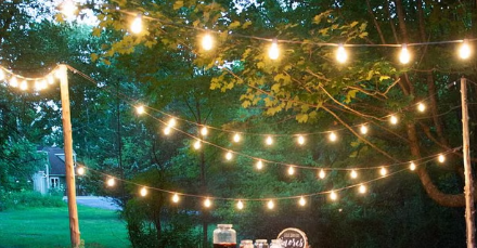 Backyard String Lighting