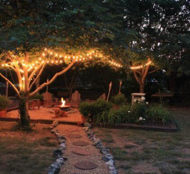 Backyard String Lighting