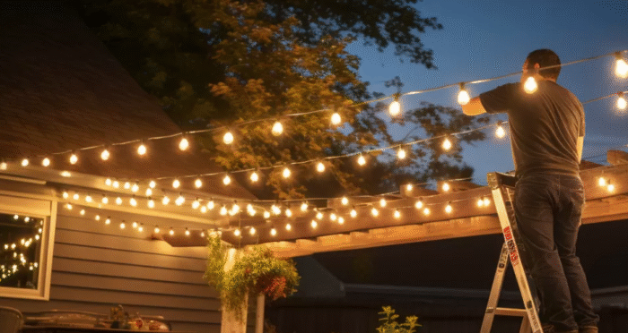 string of lights for backyard