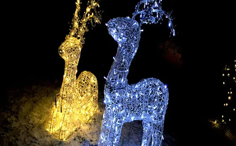 Commercial 3D Deer Light | Saskatoon Deer Outdoor Lighting